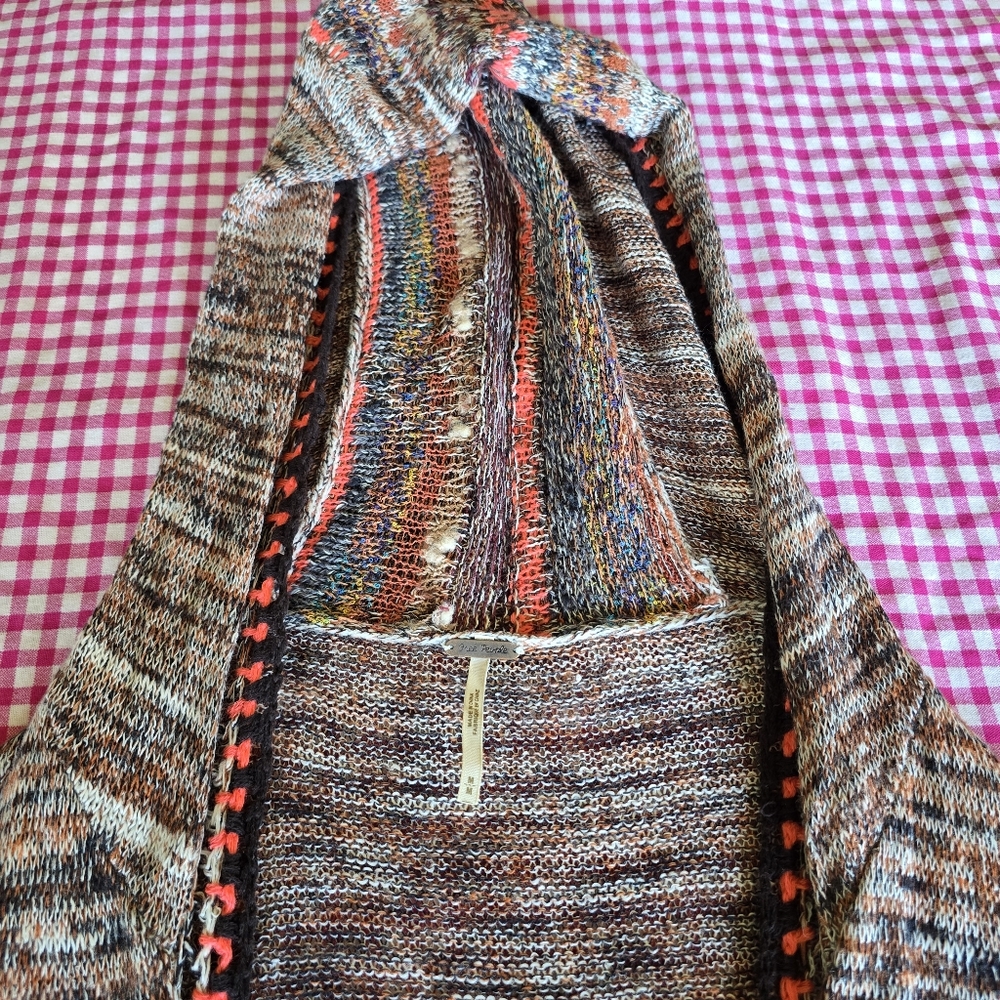 Free People Cardigan Sz M - Picture 6 of 8